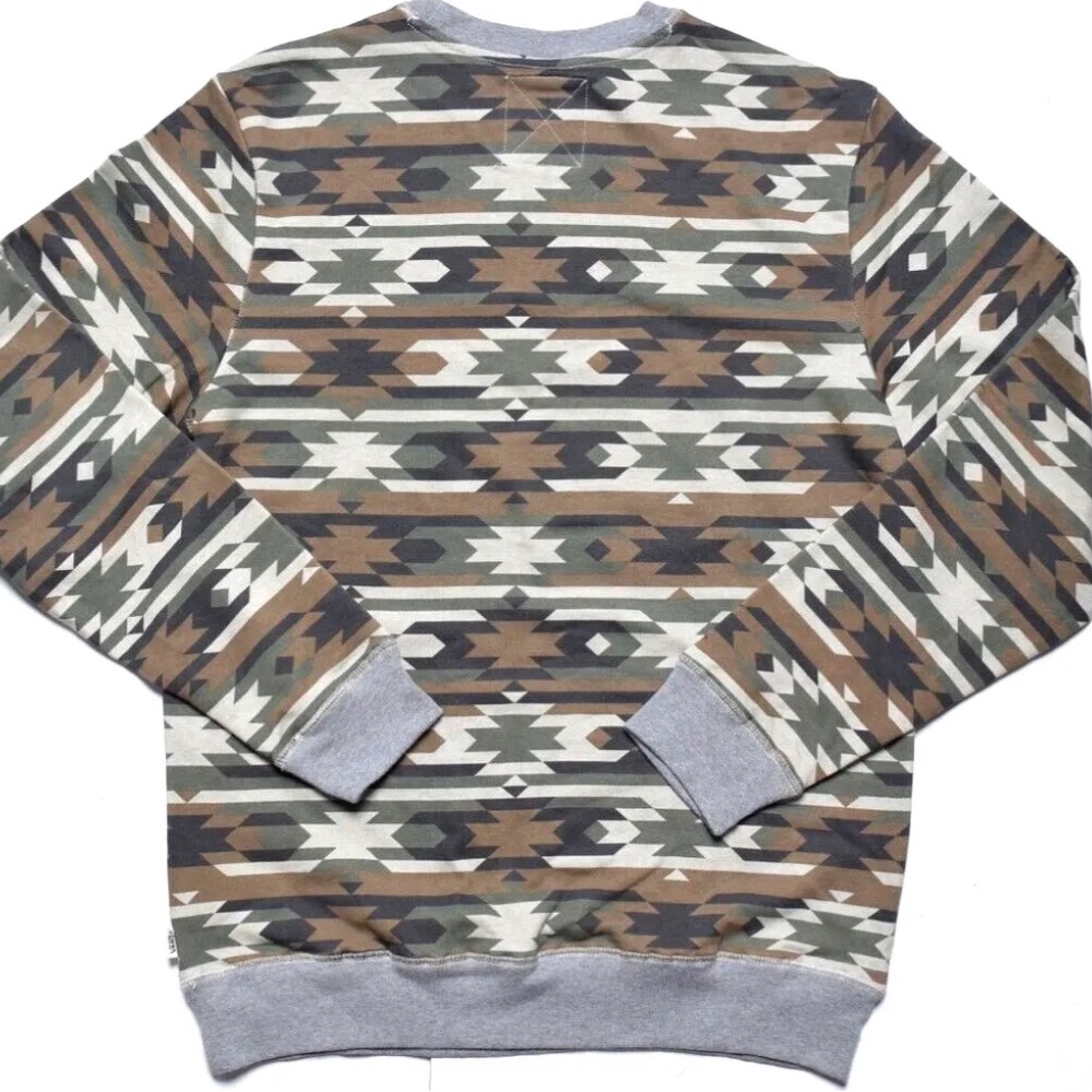 Vans Mens Southwestern Camo Fleece Crewneck Sweatshirt Medium